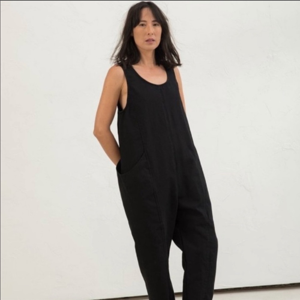Elizabeth Suzann Clyde Jumpsuit, linen/small/short - Picture 1 of 6